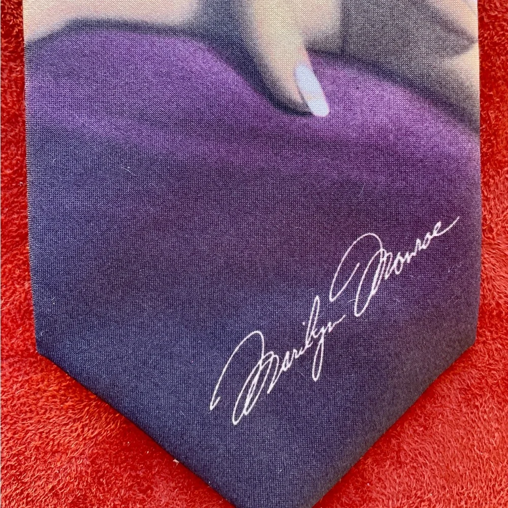 RALPH MARLIN Wearable Art MARILYN MONROE Necktie Made in USA
